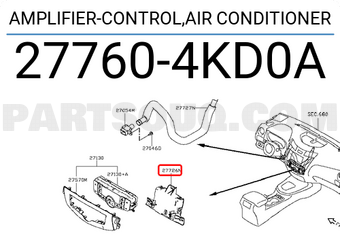 Nissan 277604KD0A AMPLIFIER-CONTROL,AIR CONDITIONER