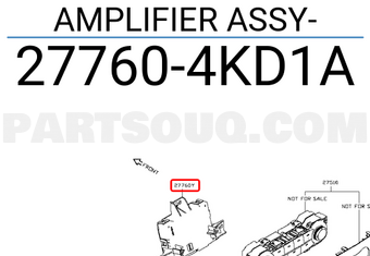 Nissan 277604KD1A AMPLIFIER ASSY