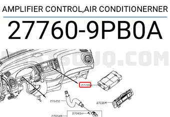Nissan 277609PB0A AMPLIFIER CONTROL,AIR CONDITIONERNER
