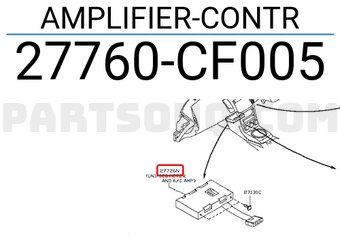 Nissan 27760CF005 AMPLIFIER-CONTR