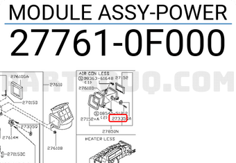 Nissan 277610F000 MODULE ASSY-POWER