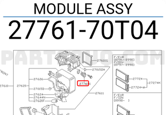 Nissan 2776170T04 MODULE ASSY