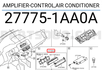 Nissan 277751AA0A AMPLIFIER-CONTROL,AIR CONDITIONER