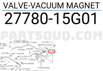 Nissan 2778015G01 VALVE-VACUUM MAGNET