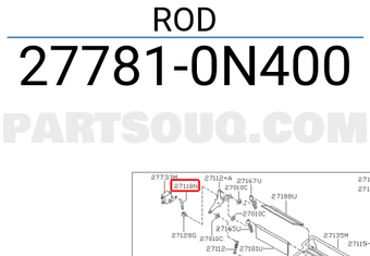Nissan 277810N400 ROD