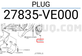 Nissan 27835VE000 PLUG