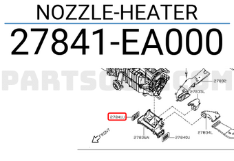 Nissan 27841EA000 NOZZLE-HEATER