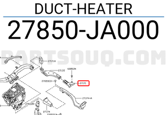 Nissan 27850JA000 DUCT-HEATER