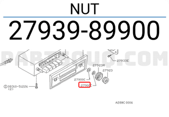 Nissan 2793989900 NUT