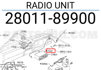 Nissan 2801189900 RADIO UNIT