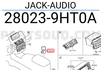 Nissan 280239HT0A JACK-AUDIO