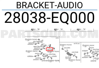 Nissan 28038EQ000 BRACKET-AUDIO