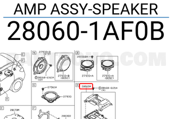 Nissan 280601AF0B AMP ASSY-SPEAKER