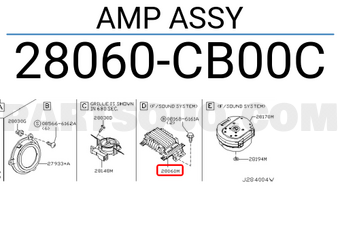 Nissan 28060CB00C AMP ASSY