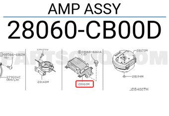 Nissan 28060CB00D AMP ASSY