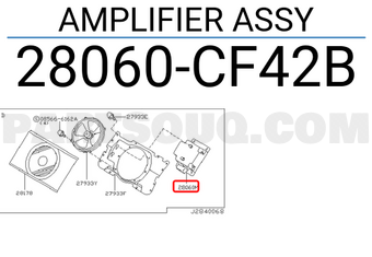 Nissan 28060CF42B AMPLIFIER ASSY