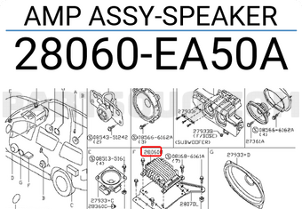 Nissan 28060EA50A AMP ASSY-SPEAKER