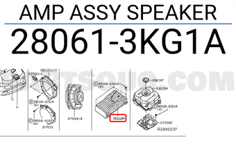 Nissan 280613KG1A AMP ASSY SPEAKER