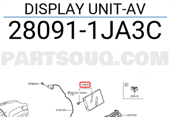 Nissan 280911JA3C DISPLAY UNIT-AV
