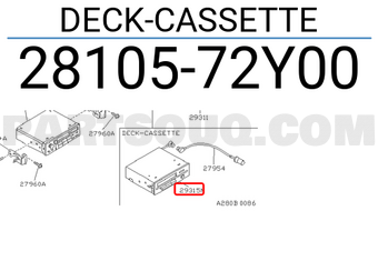 Nissan 2810572Y00 DECK-CASSETTE