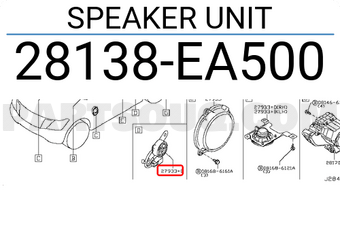 Nissan 28138EA500 SPEAKER UNIT