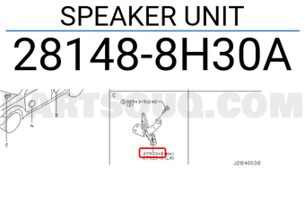 Nissan 281488H30A SPEAKER UNIT