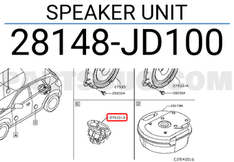 Nissan 28148JD100 SPEAKER UNIT