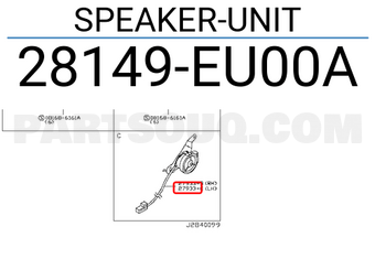 Nissan 28149EU00A SPEAKER-UNIT