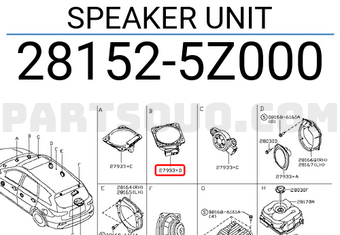 Nissan 281525Z000 SPEAKER UNIT