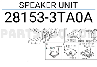 Nissan 281533TA0A SPEAKER UNIT