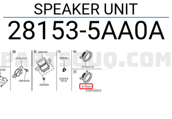 Nissan 281535AA0A SPEAKER UNIT