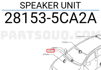Nissan 281535CA2A SPEAKER UNIT