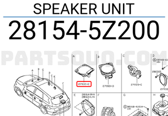 Nissan 281545Z200 SPEAKER UNIT