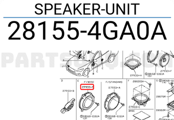 Nissan 281554GA0A SPEAKER-UNIT