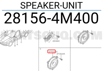 Nissan 281564M400 SPEAKER-UNIT