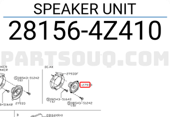 Nissan 281564Z410 SPEAKER UNIT