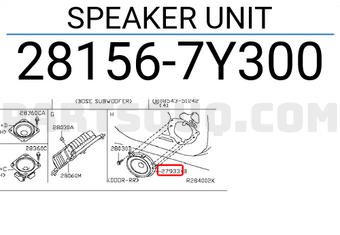Nissan 281567Y300 SPEAKER UNIT