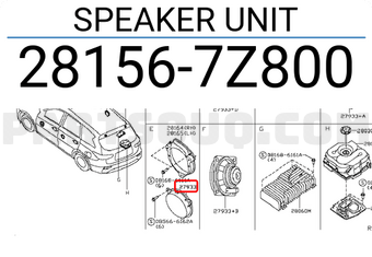 Nissan 281567Z800 SPEAKER UNIT