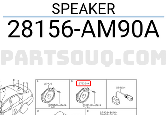 Nissan 28156AM90A SPEAKER