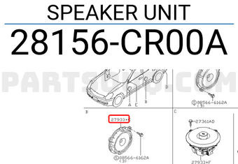 Nissan 28156CR00A SPEAKER UNIT
