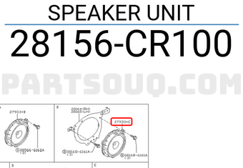Nissan 28156CR100 SPEAKER UNIT