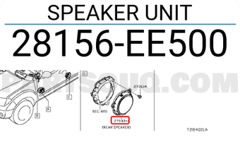 Nissan 28156EE500 SPEAKER UNIT