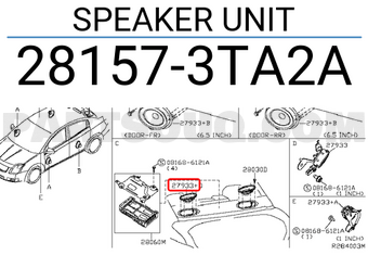 Nissan 281573TA2A SPEAKER UNIT
