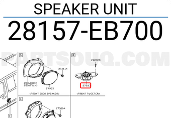 Nissan 28157EB700 SPEAKER UNIT