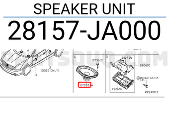 Nissan 28157JA000 SPEAKER UNIT