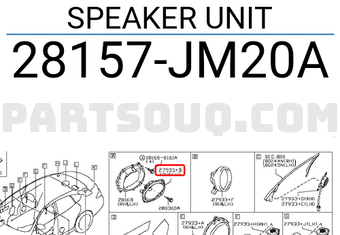 Nissan 28157JM20A SPEAKER UNIT