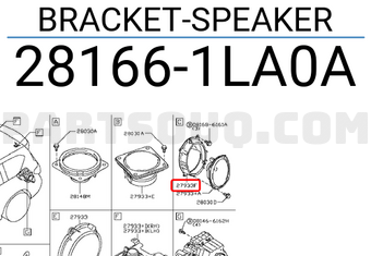 Nissan 281661LA0A BRACKET-SPEAKER