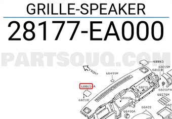 Nissan 28177EA000 GRILLE-SPEAKER