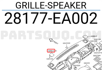 Nissan 28177EA002 GRILLE-SPEAKER