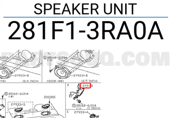 Nissan 281F13RA0A SPEAKER UNIT
